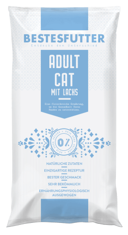 ADULT CAT MIT LACHS